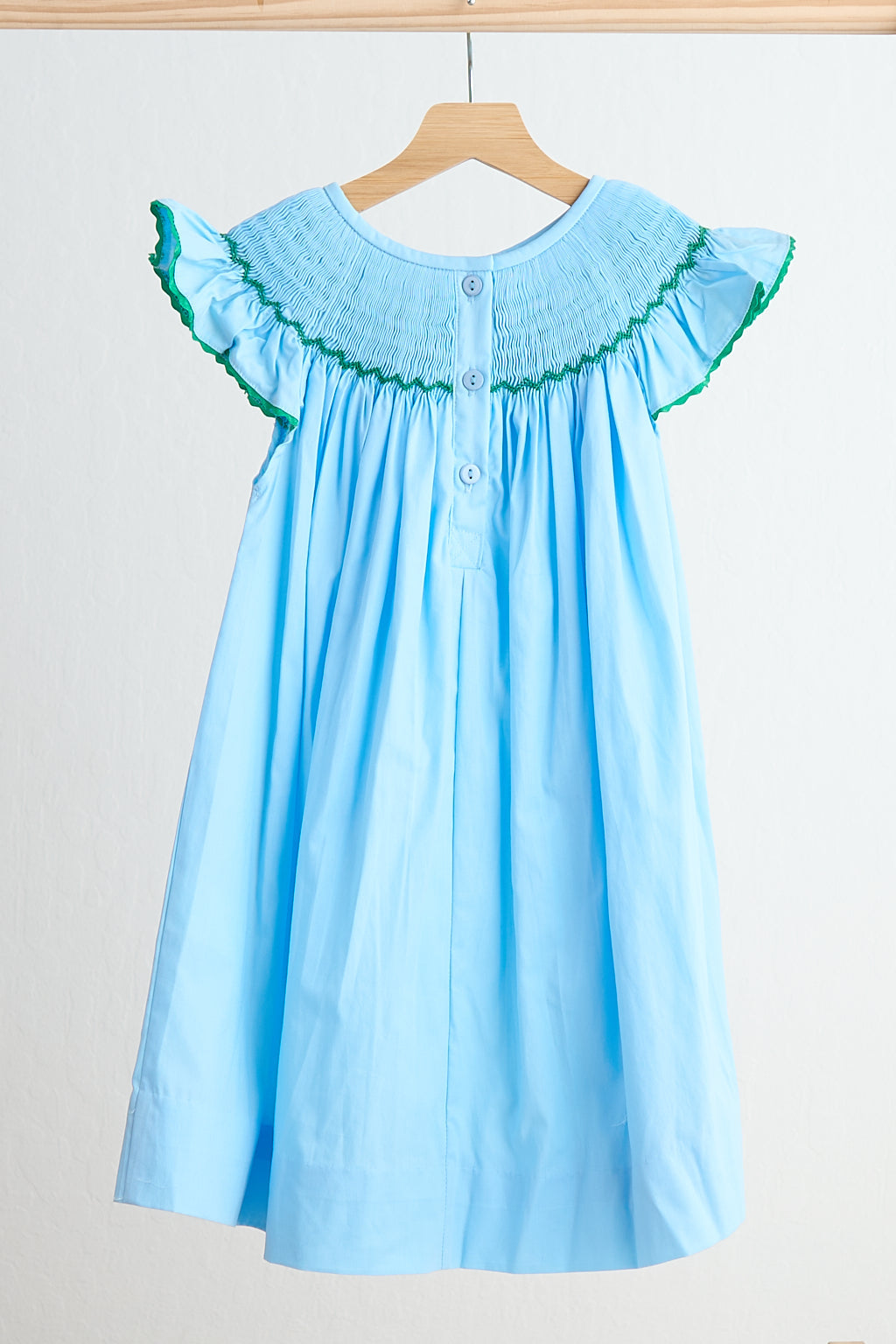 Blue fairy hand smocked dress - Aaria Tees Aaria Tees