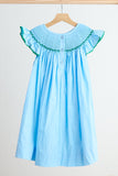 Blue fairy hand smocked dress - Aaria Tees Aaria Tees