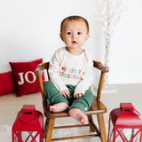graphic bodysuit | my first christmas (long sleeve) - Aaria Tees Aaria Tees
