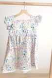 Floral easter bunny hand-smocked dress - Aaria Tees Aaria Tees