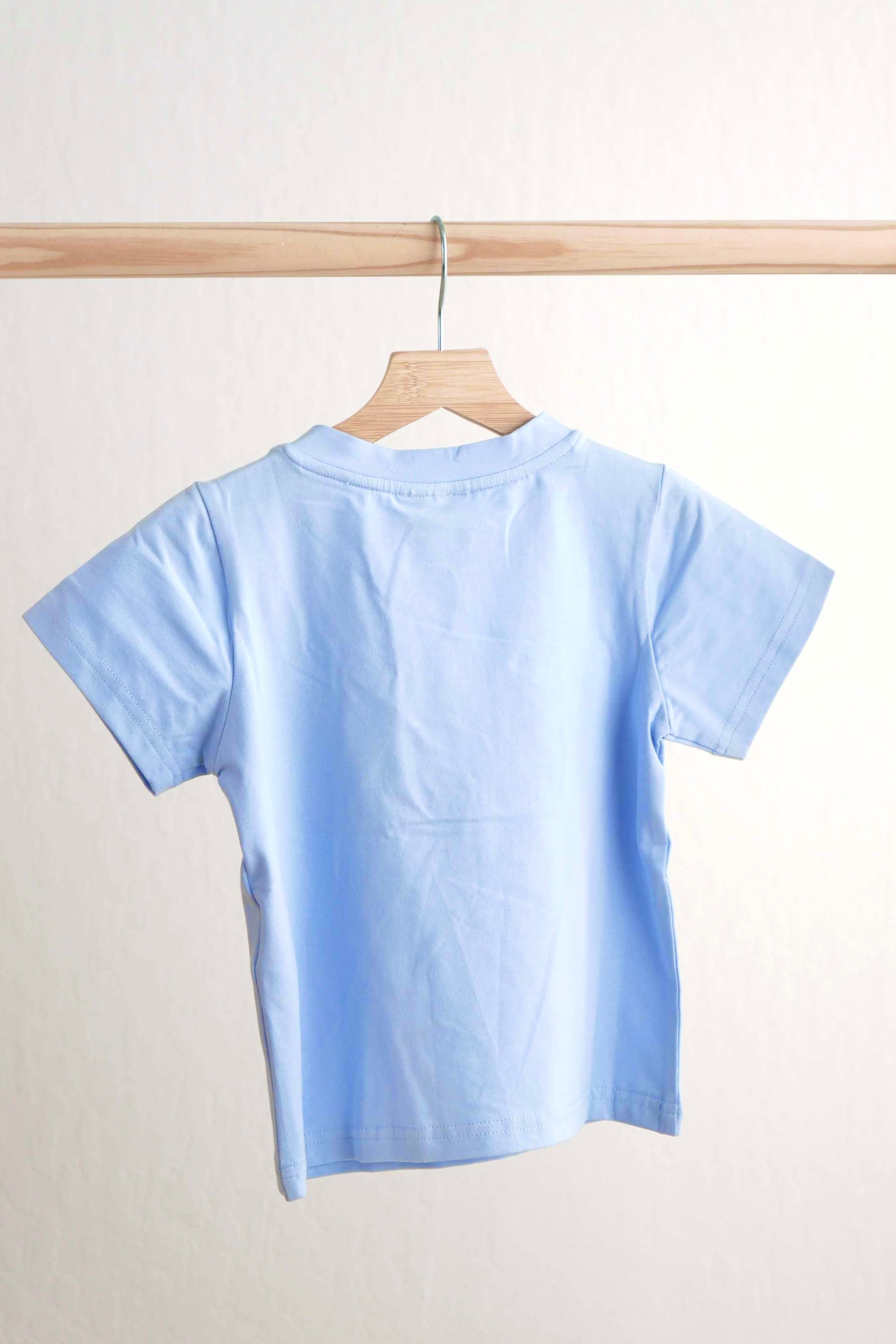 Blue easter cross hand-smokced boy top - Aaria Tees Aaria Tees