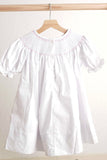 Pink easter cross hand-smocked girl dress - Aaria Tees Aaria Tees