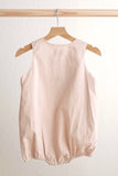 Khaki he is risen hand-smocked boy bubble - Aaria Tees Aaria Tees
