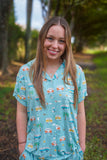 Coastal Cruising (Women's Short Sleeve PJ) - Aaria Tees Aaria Tees