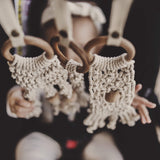 all-in-one toy | macrame mesh & bead - Aaria Tees Aaria Tees