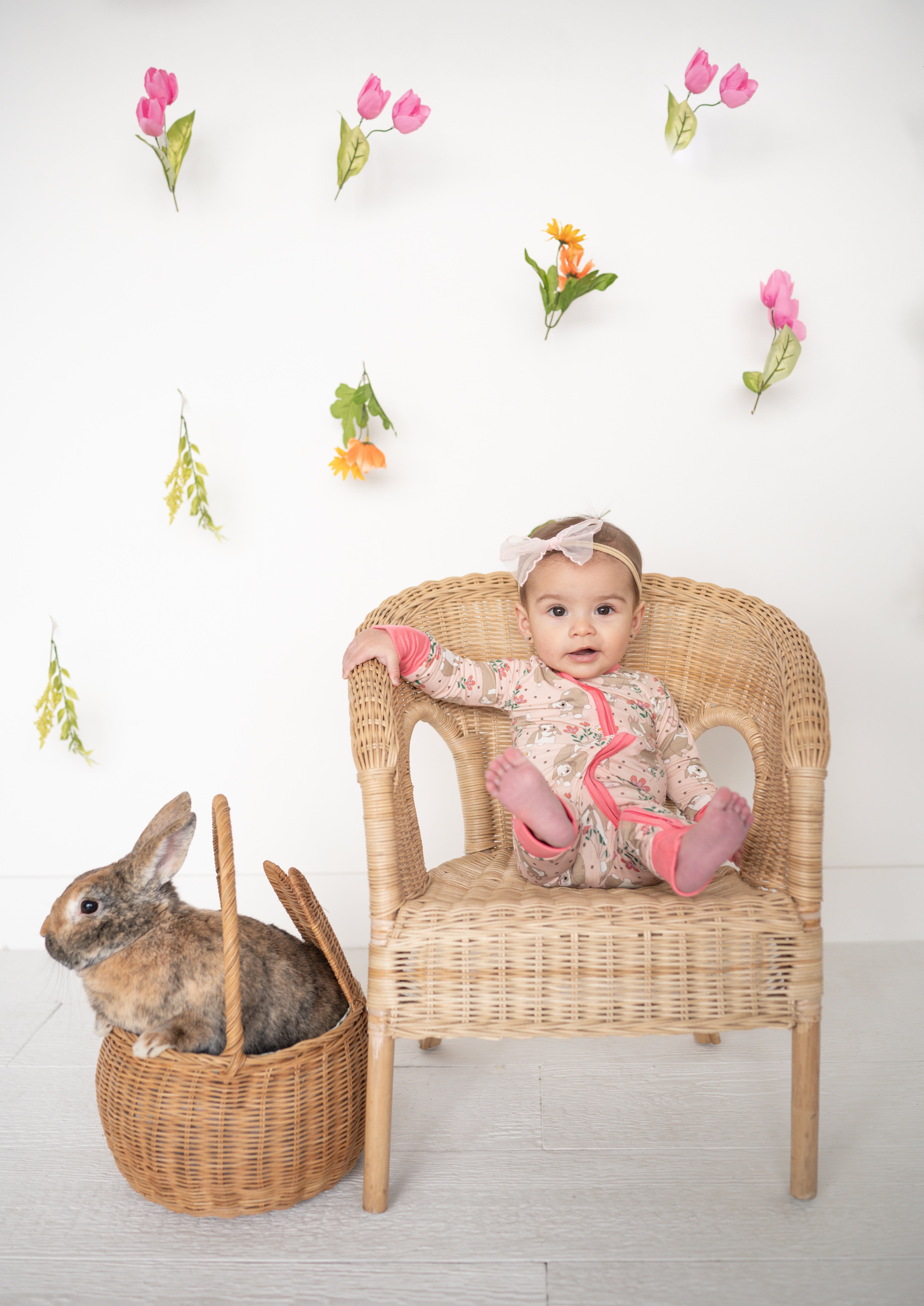 Meadow Bunny (Convertible Zip Footies) - Aaria Tees Aaria Tees