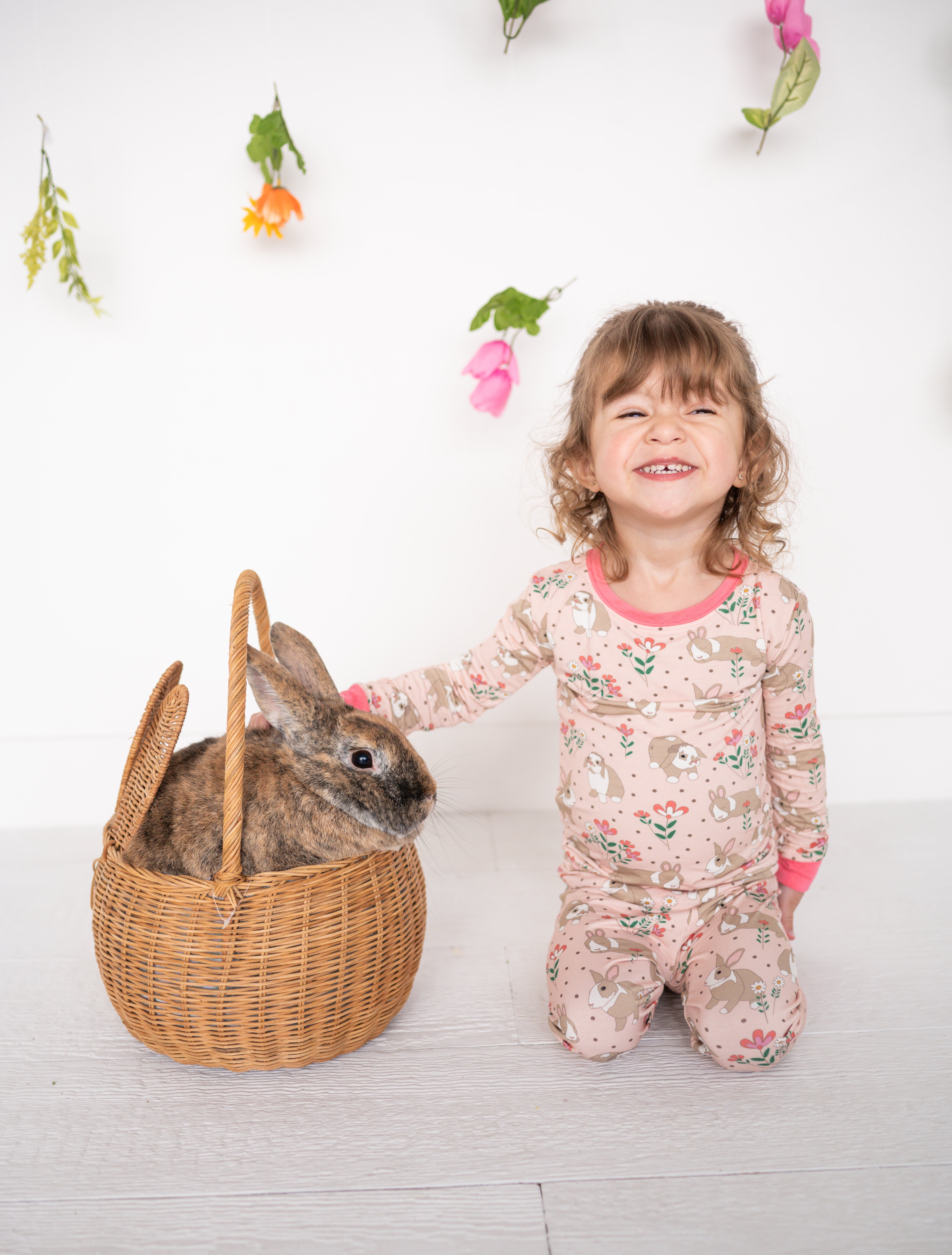 Meadow Bunny (Long Sleeve PJ) - Aaria Tees Aaria Tees