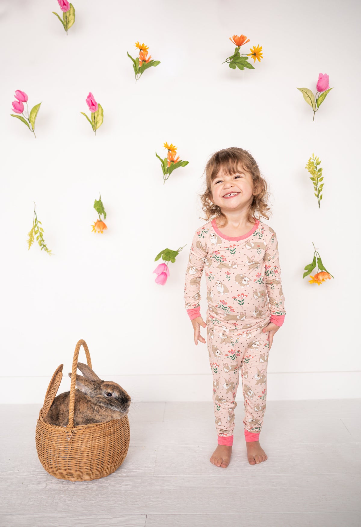 Meadow Bunny (Long Sleeve PJ) - Aaria Tees