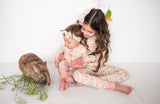 Bows & Bunnies (Long Sleeve PJ) - Aaria Tees Aaria Tees