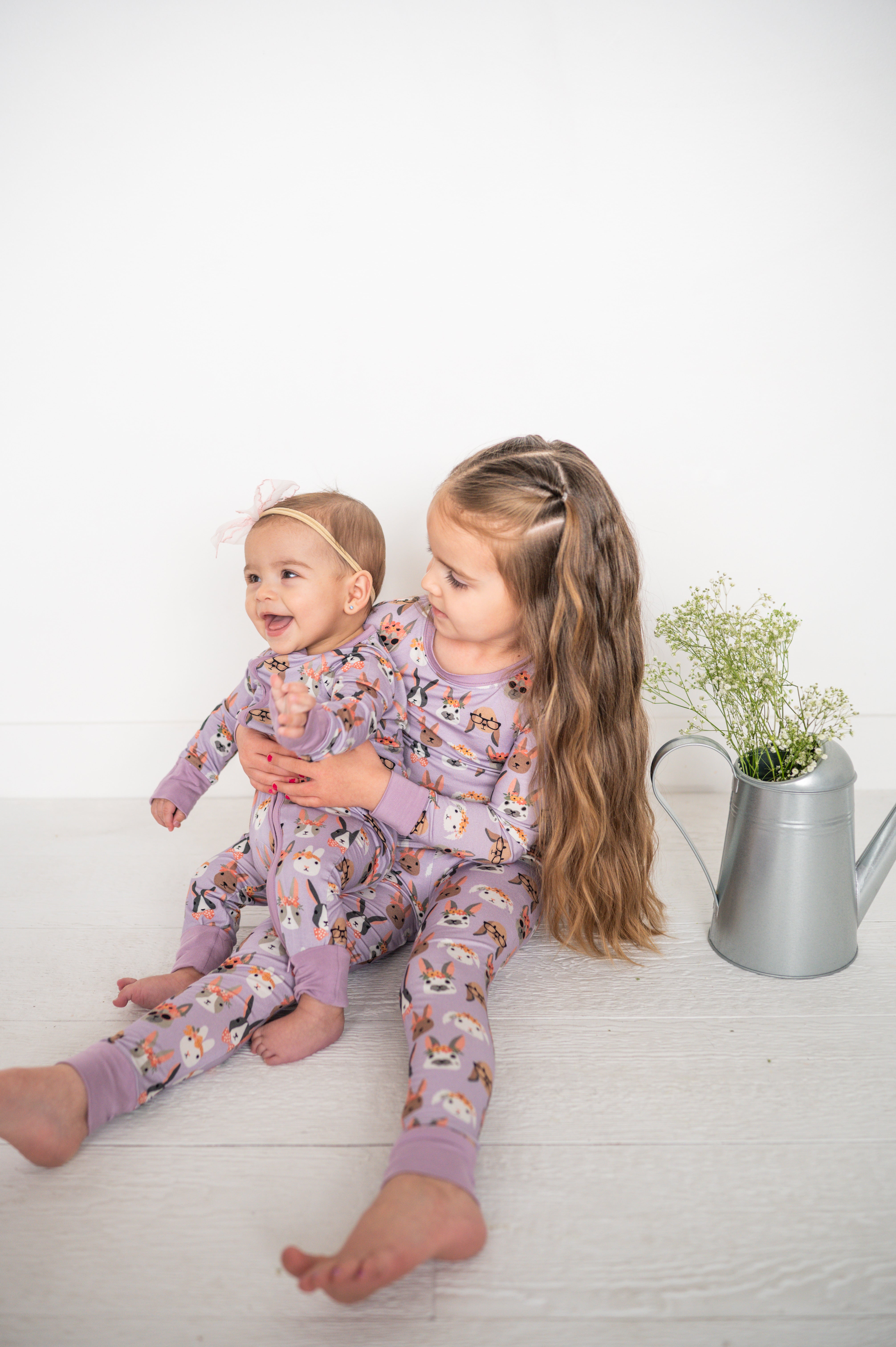 Midsummer Bunnies (Long Sleeve PJ) - Aaria Tees Aaria Tees