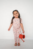 Puppy Egg Hunt (Short Sleeve PJ) - Pink - Aaria Tees Aaria Tees