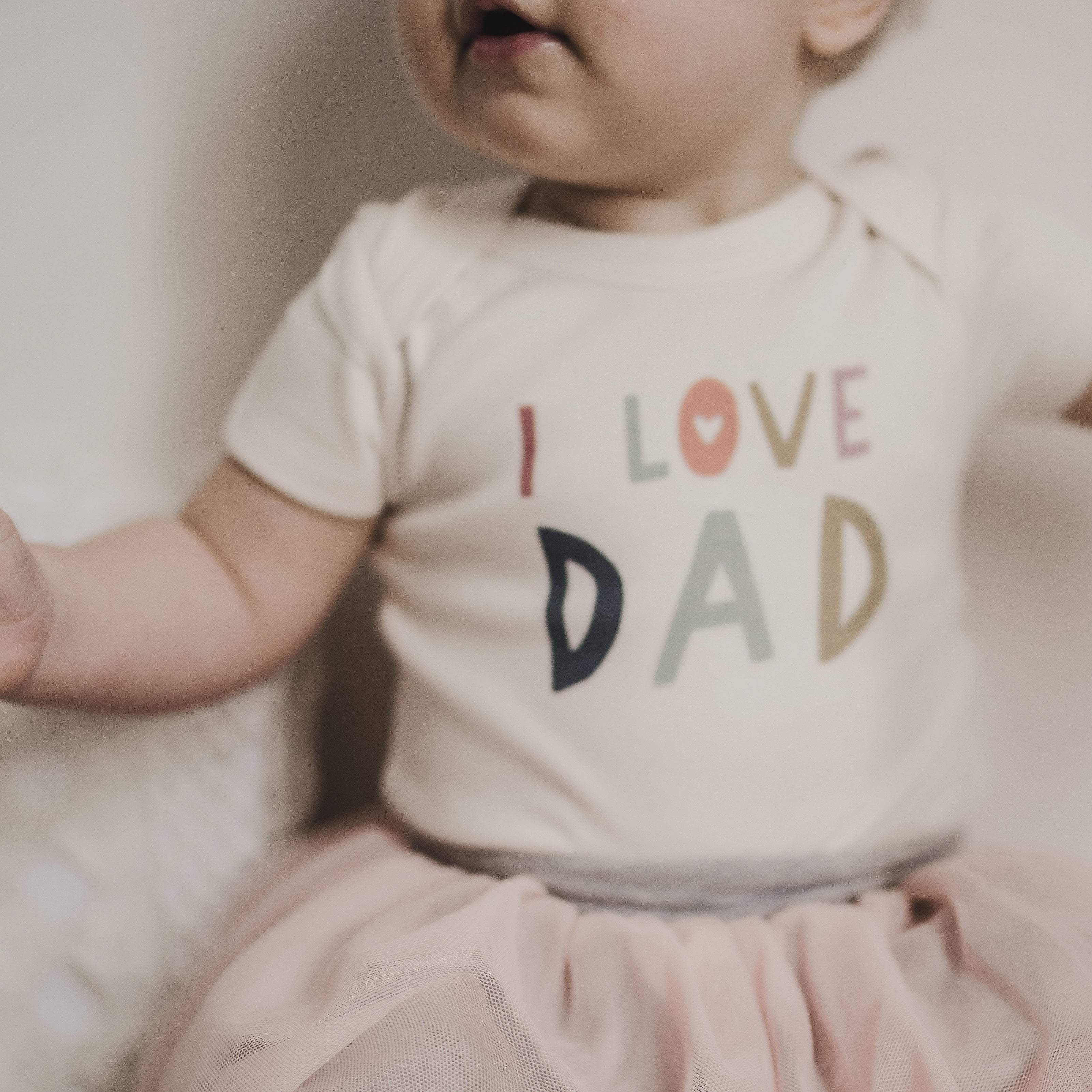 graphic bodysuit | love dad - Aaria Tees Aaria Tees