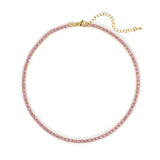 Chloe Tennis Choker - Light Pink Aaria Tees