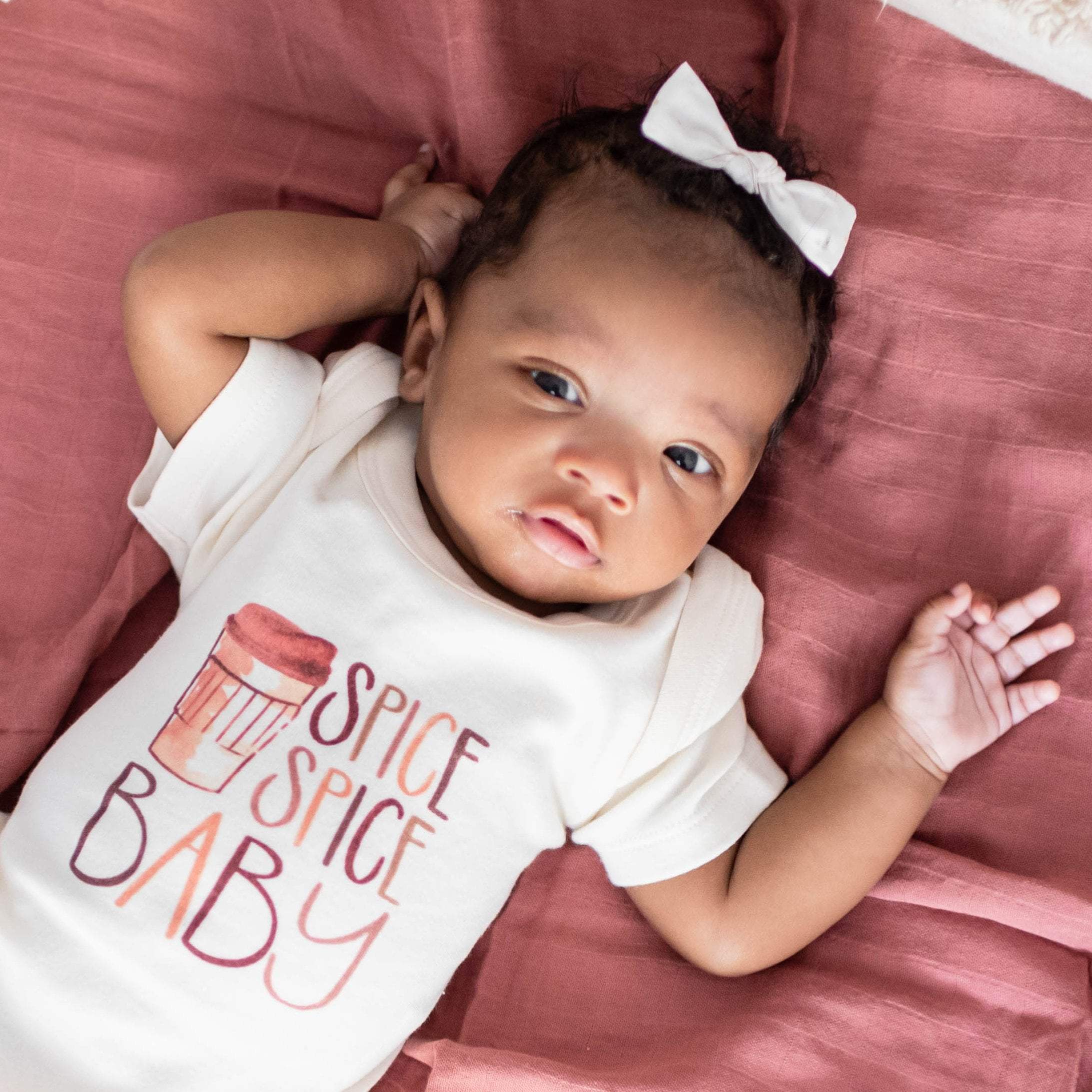 graphic bodysuit | spice spice baby - Aaria Tees Aaria Tees