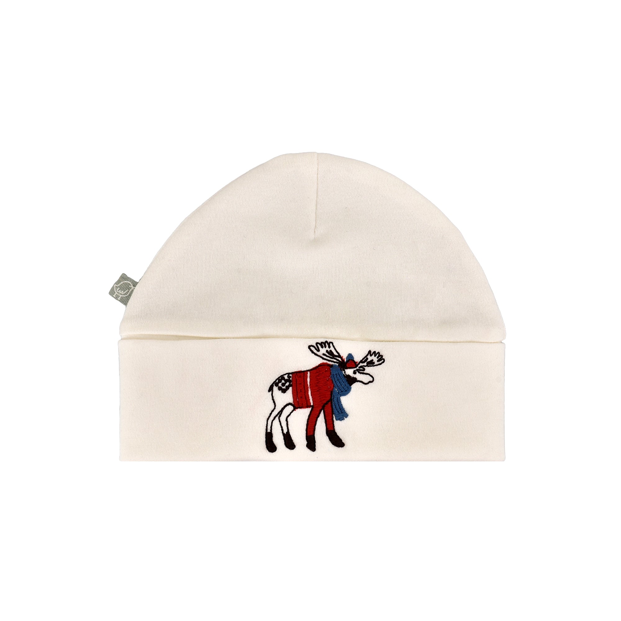 roll up hat | ivory moose embroidery - Aaria Tees Aaria Tees