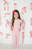Pink Bows (Long Sleeve PJ) - Aaria Tees Aaria Tees
