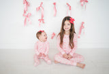 Pink Bows (Long Sleeve PJ) - Aaria Tees Aaria Tees