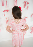 Pink Bows (Twirl Dress) - Aaria Tees Aaria Tees