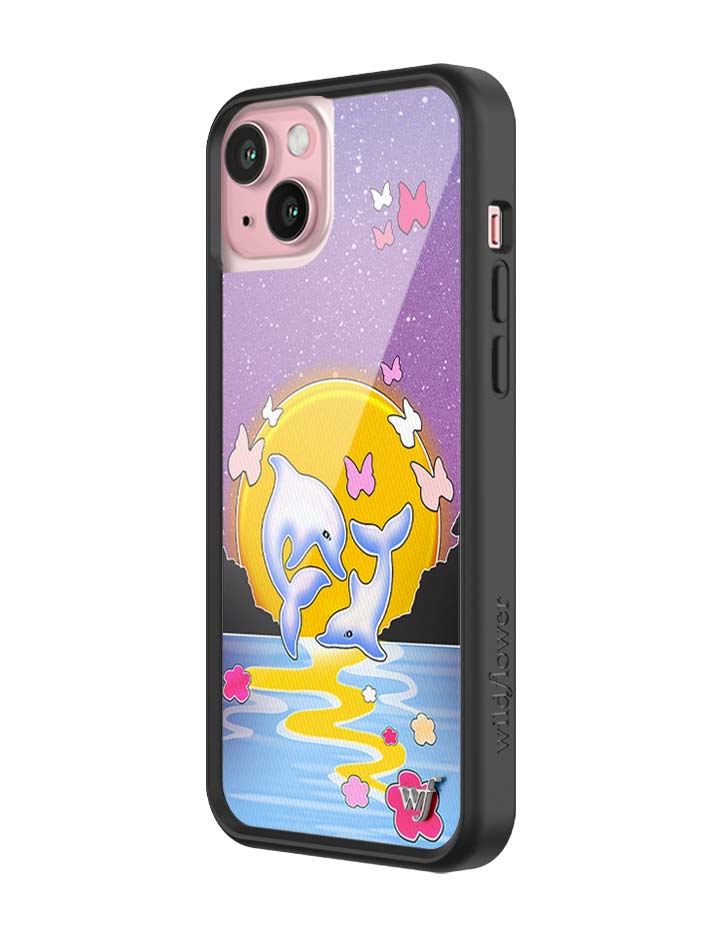 Dolphin Sunset iPhone Case - Aaria Tees Aaria Tees