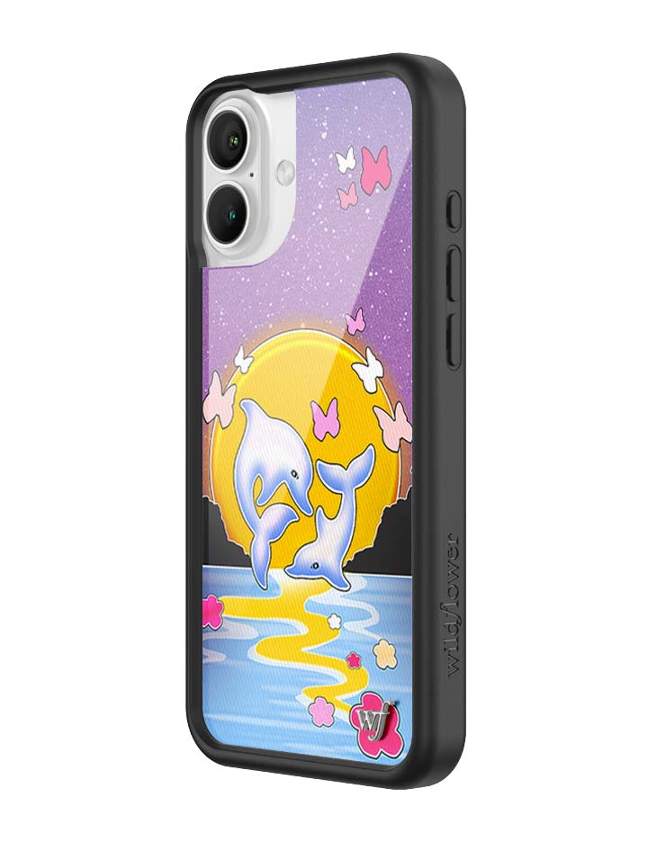 Dolphin Sunset iPhone Case - Aaria Tees Aaria Tees