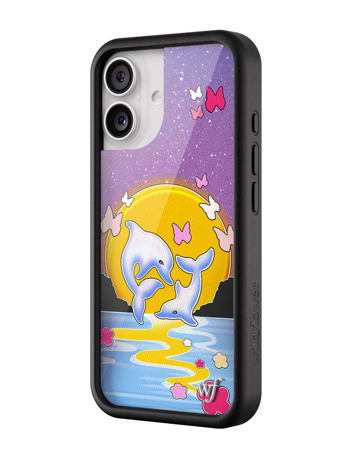 Dolphin Sunset iPhone Case - Aaria Tees Aaria Tees