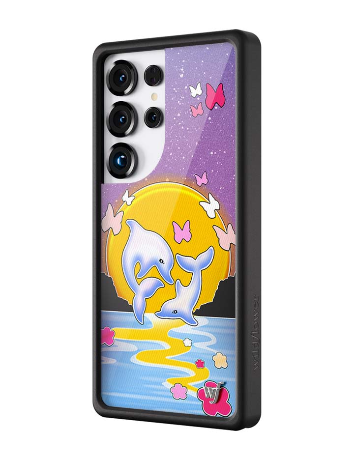 Dolphin Sunset Samsung Galaxy Case - Aaria Tees Aaria Tees