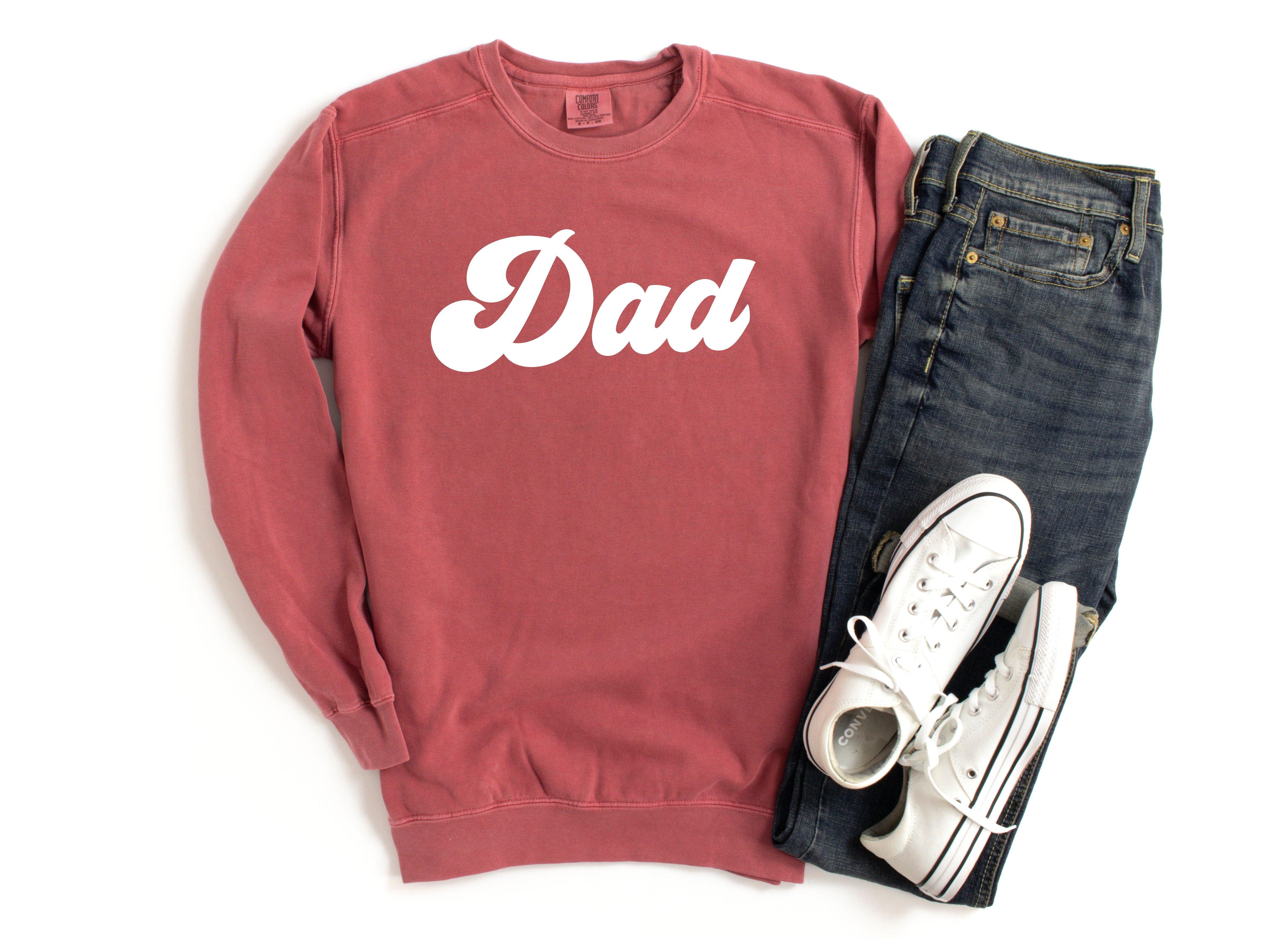 Dad Garment Dyed Comfort Colors Sweatshirt (Groovy) - Aaria Tees Aaria Tees