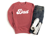 Dad Garment Dyed Comfort Colors Sweatshirt (Groovy) - Aaria Tees Aaria Tees