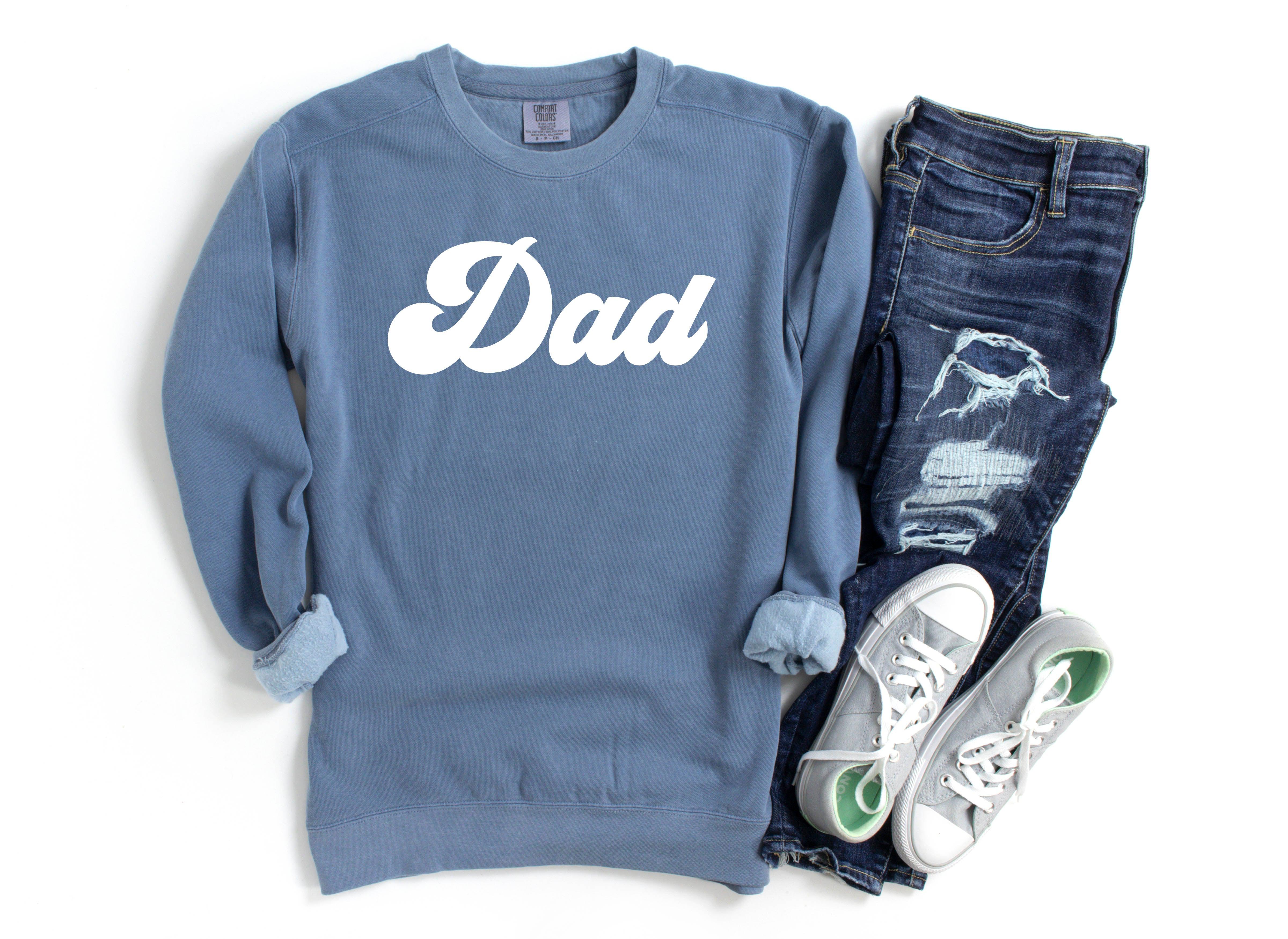 Dad Garment Dyed Comfort Colors Sweatshirt (Groovy) - Aaria Tees Aaria Tees