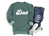 Dad Garment Dyed Comfort Colors Sweatshirt (Groovy) - Aaria Tees Aaria Tees