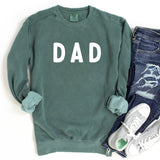 Dad Garment Dyed Comfort Colors Sweatshirt (Rounded Font) - Aaria Tees Aaria Tees