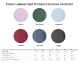 Dad Garment Dyed Comfort Colors Sweatshirt (Rounded font Left Chest) - Aaria Tees Aaria Tees