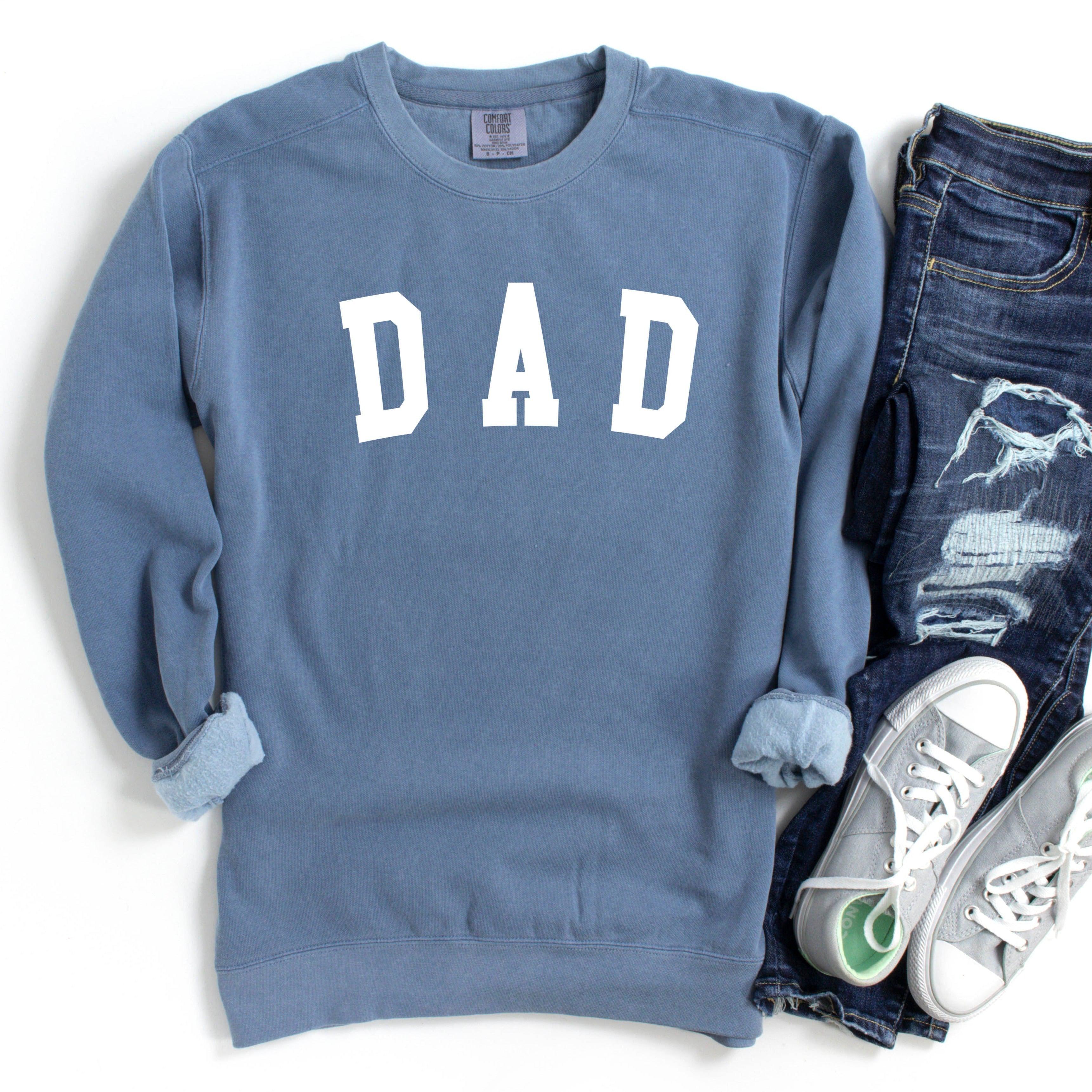 Dad Garment Dyed Comfort Colors Sweatshirt (Condensed) - Aaria Tees Aaria Tees