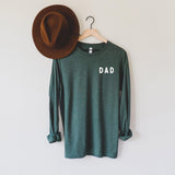 Dad Long Sleeve T Shirt (Rounded font corner) - Aaria Tees Aaria Tees