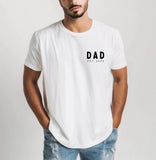 Dad Personalized est year Comfort Colors T Shirt (cali left chest) - Aaria Tees Aaria Tees