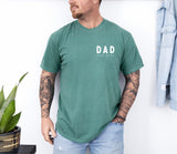 Dad Personalized est year Comfort Colors T Shirt (cali left chest) - Aaria Tees Aaria Tees