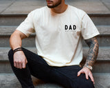 Dad Personalized est year Comfort Colors T Shirt (cali left chest) - Aaria Tees Aaria Tees