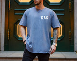 Dad Personalized est year Comfort Colors T Shirt (cali left chest) - Aaria Tees Aaria Tees
