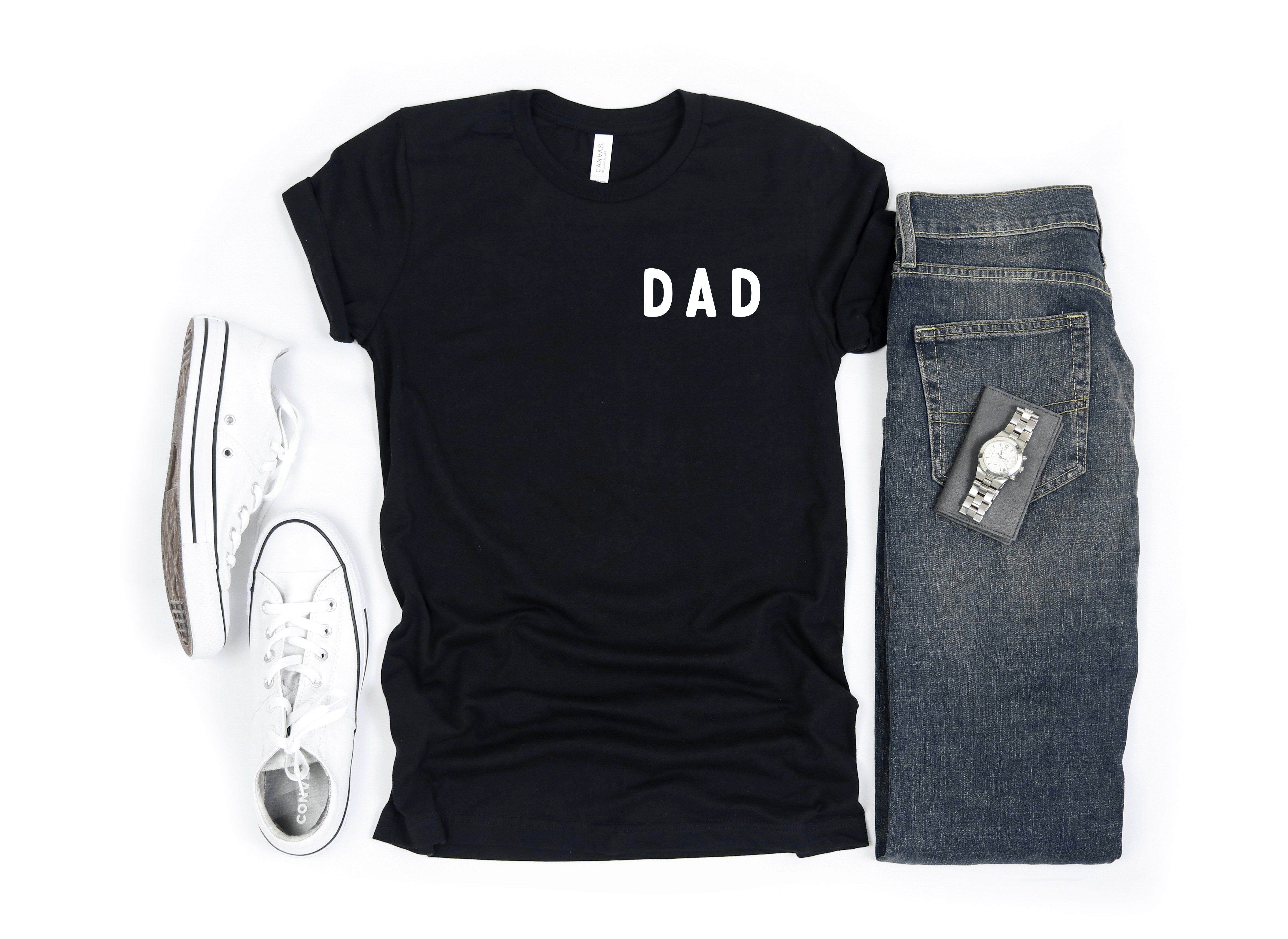 Dad T Shirt | Daddy T shirt, Mother's day matching shirts (Rounded font left corner) - Aaria Tees Aaria Tees