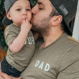 Dad T Shirt | Daddy T shirt, Mother's day matching shirts (Rounded font left corner) - Aaria Tees Aaria Tees