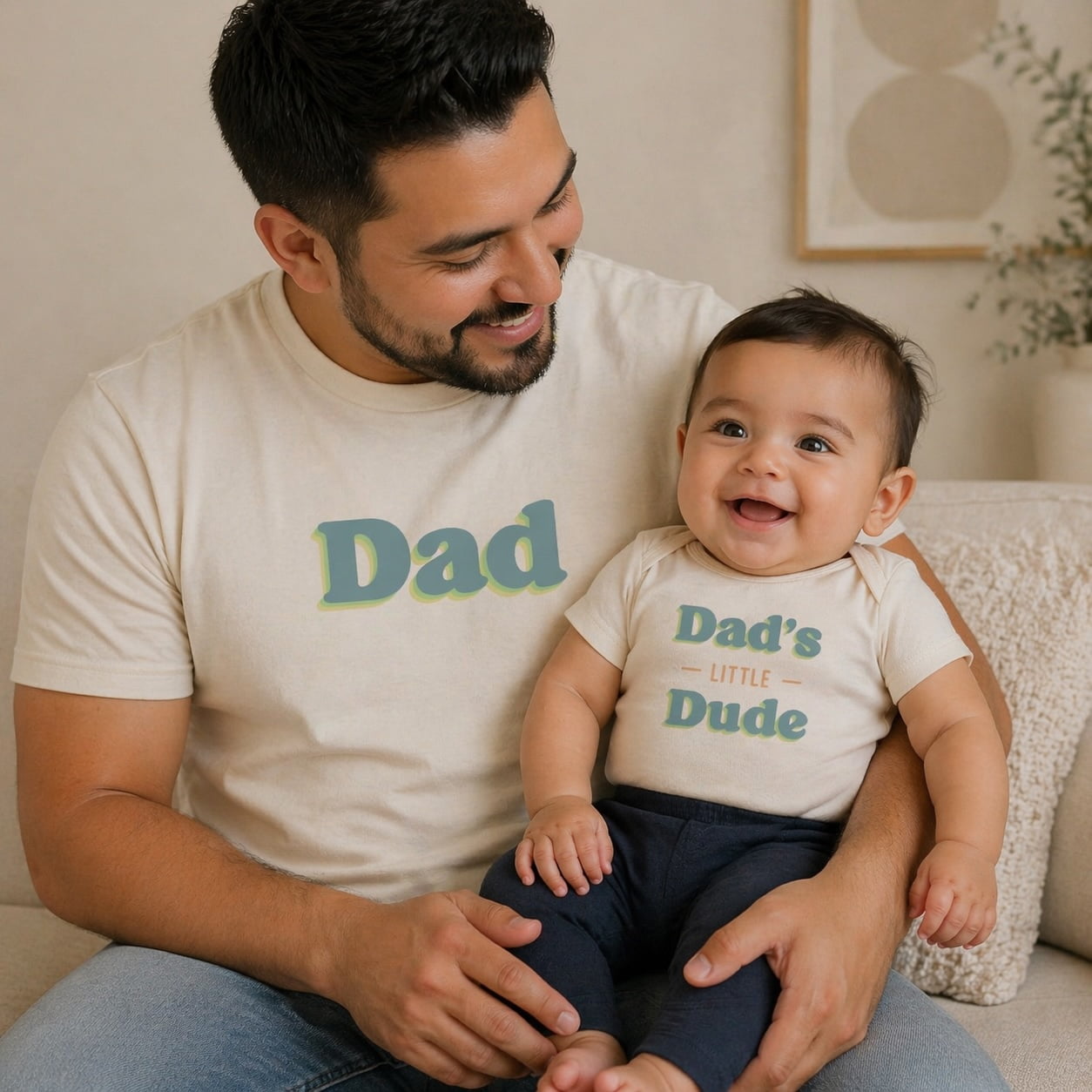 graphic bodysuit | dads little dude - Aaria Tees Aaria Tees