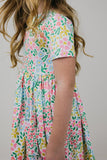 Daffodils S/S Pocket Twirl Dress - Aaria Tees Aaria Tees