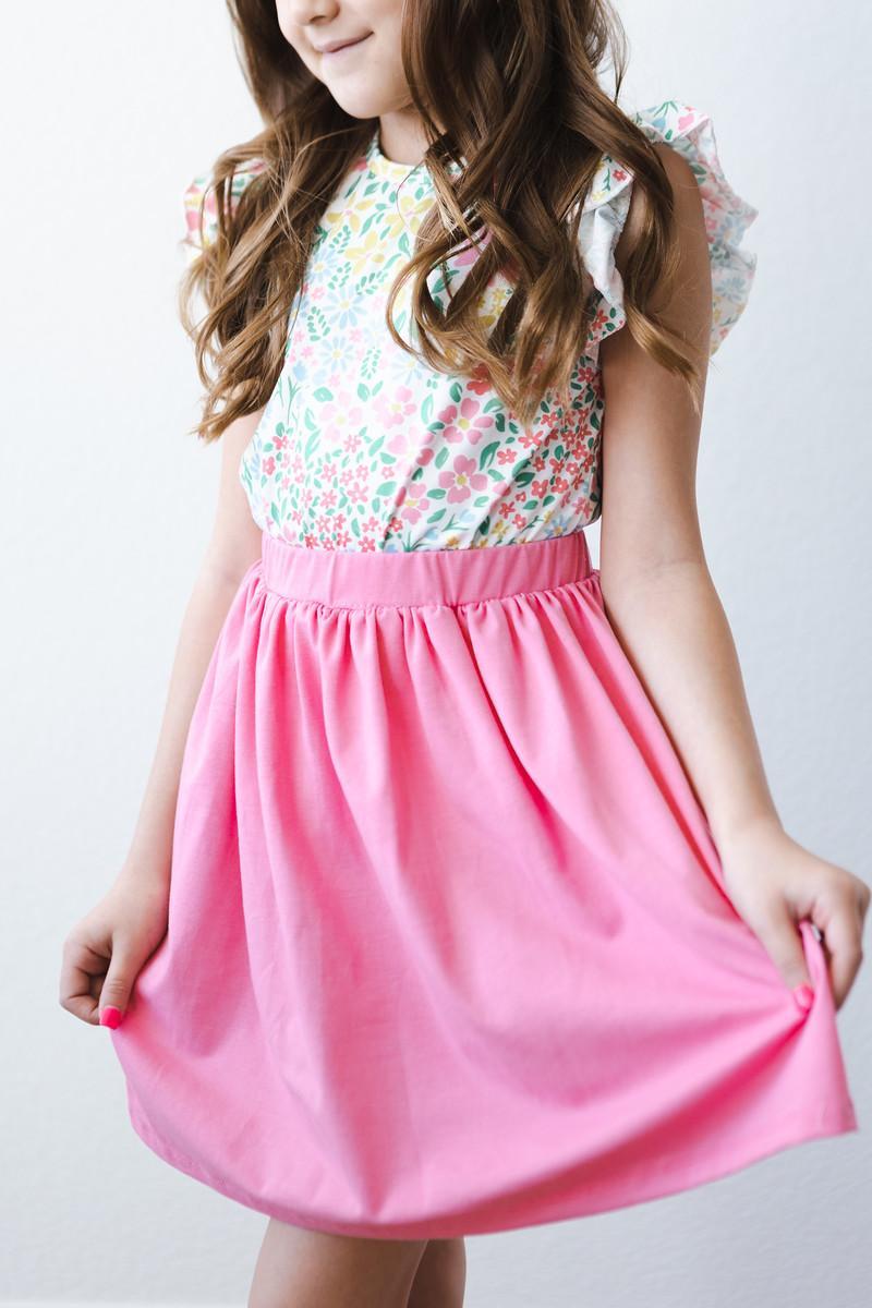 Daffodils S/S Ruffle Tee - Aaria Tees Aaria Tees