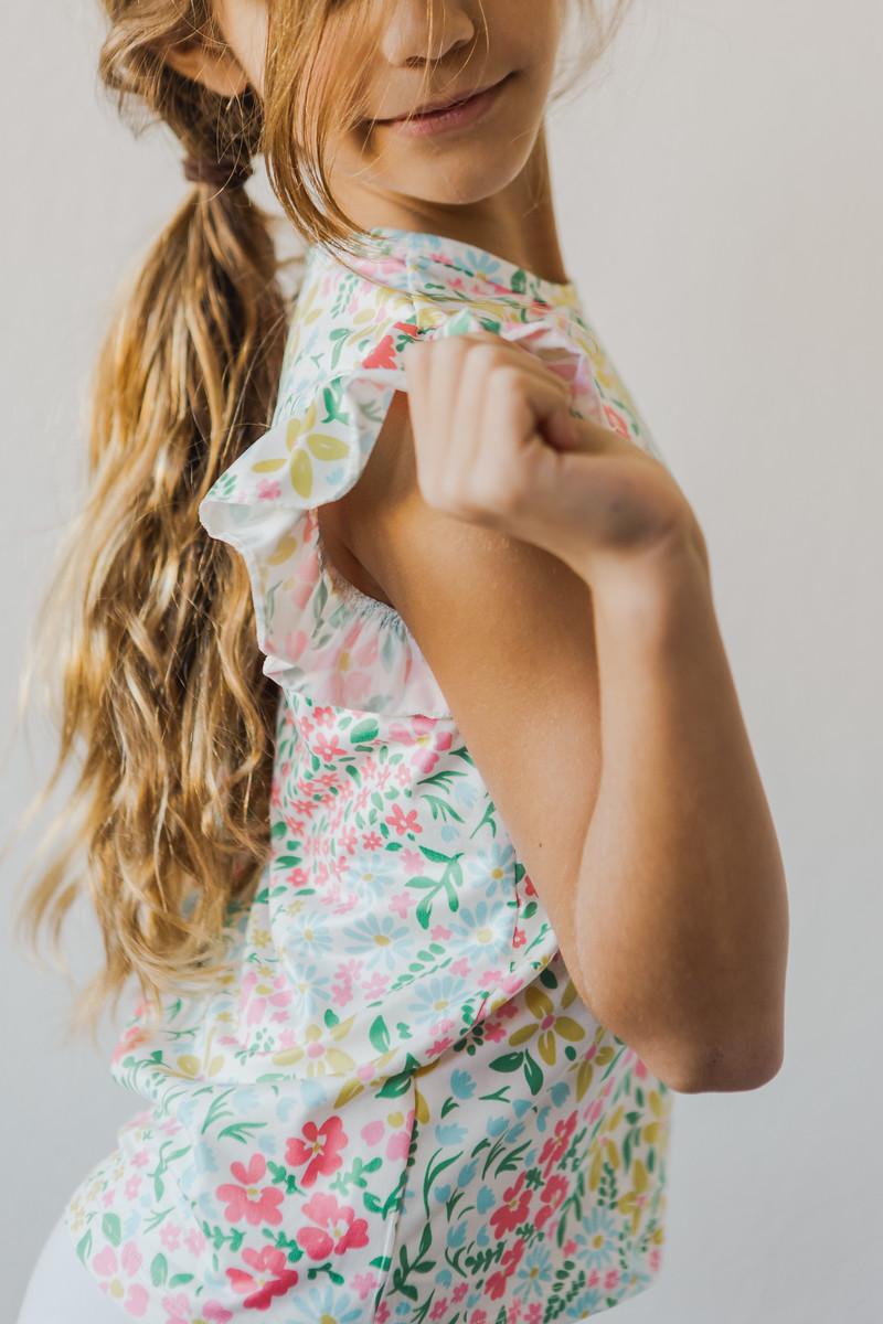 Daffodils S/S Ruffle Tee - Aaria Tees Aaria Tees