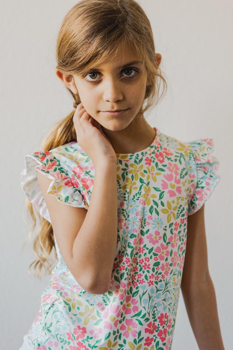 Daffodils S/S Ruffle Tee - Aaria Tees Aaria Tees