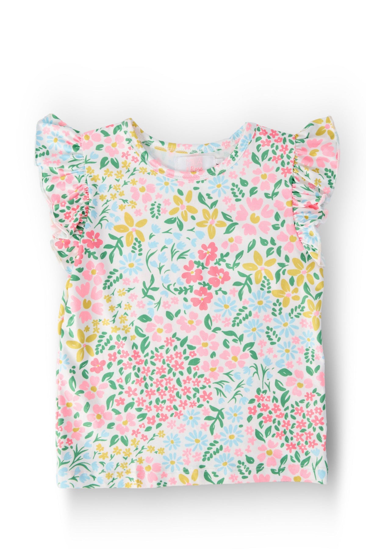 Daffodils S/S Ruffle Tee - Aaria Tees