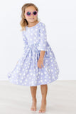 Dainty Daisies 3/4 Sleeve Pocket Twirl Dress - Aaria Tees Aaria Tees