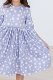 Dainty Daisies 3/4 Sleeve Pocket Twirl Dress - Aaria Tees Aaria Tees