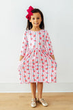 Daisy Chain 3/4 Sleeve Pocket Twirl Dress - Aaria Tees Aaria Tees