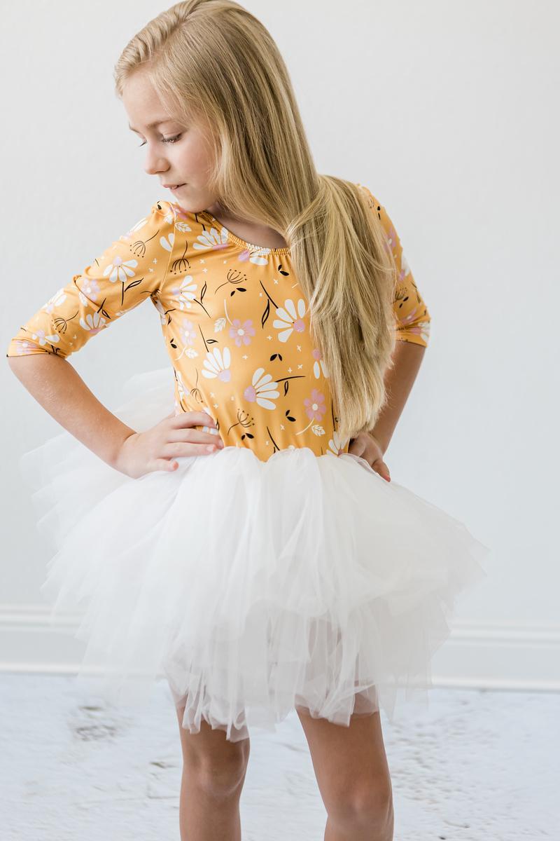 Dandelions in Fall 3/4 Tutu Leotard - Aaria Tees Aaria Tees